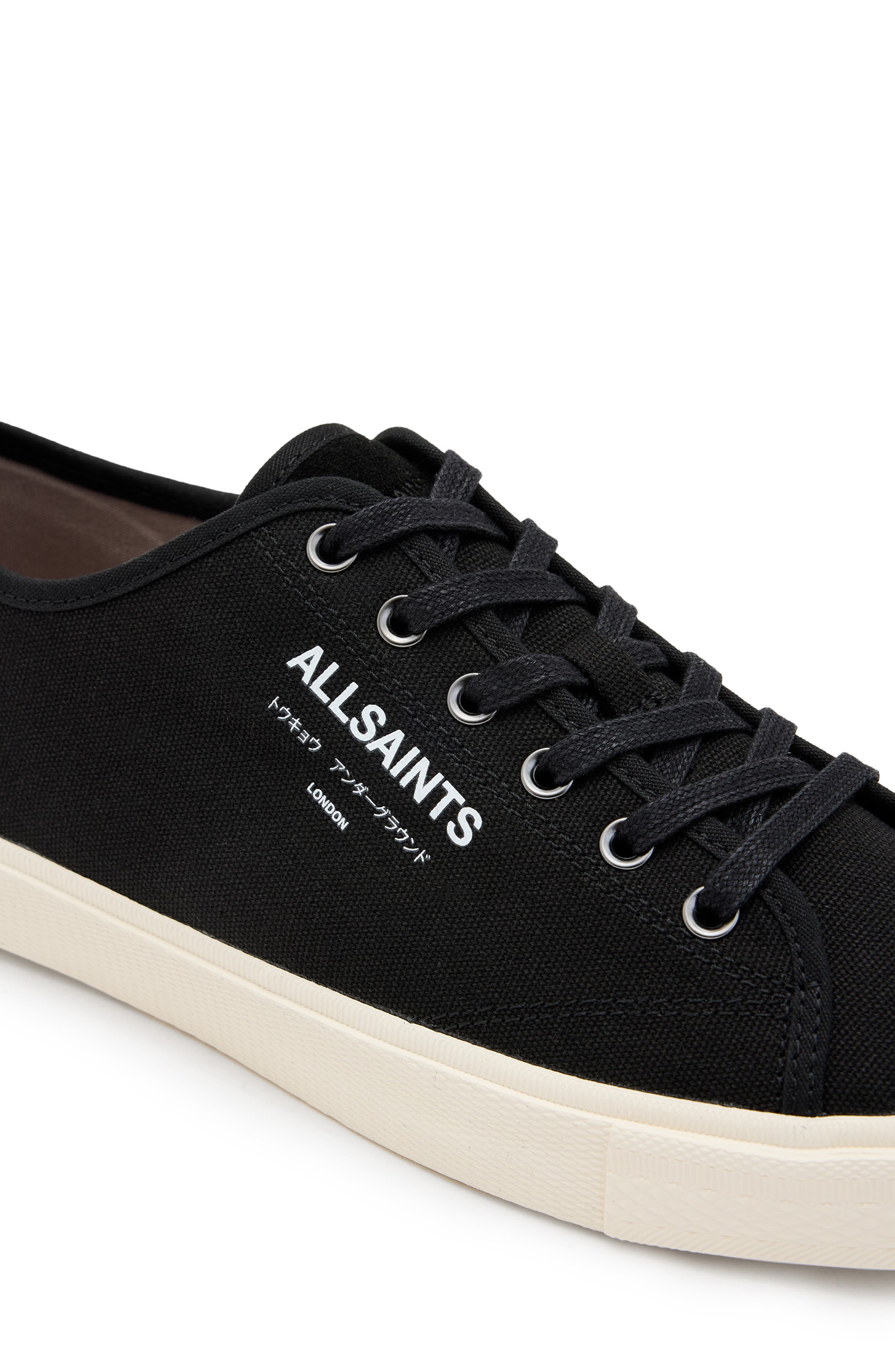 AllSaints Underground Low Top Sneaker, Alternate, color, Off White/ Black