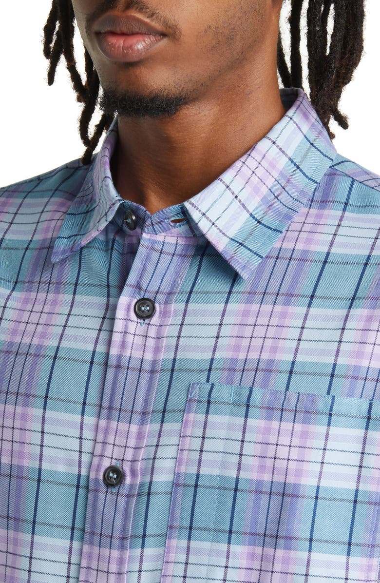 A.P.C. Surchemise Graham Plaid Button-Up Shirt, Alternate, color, 