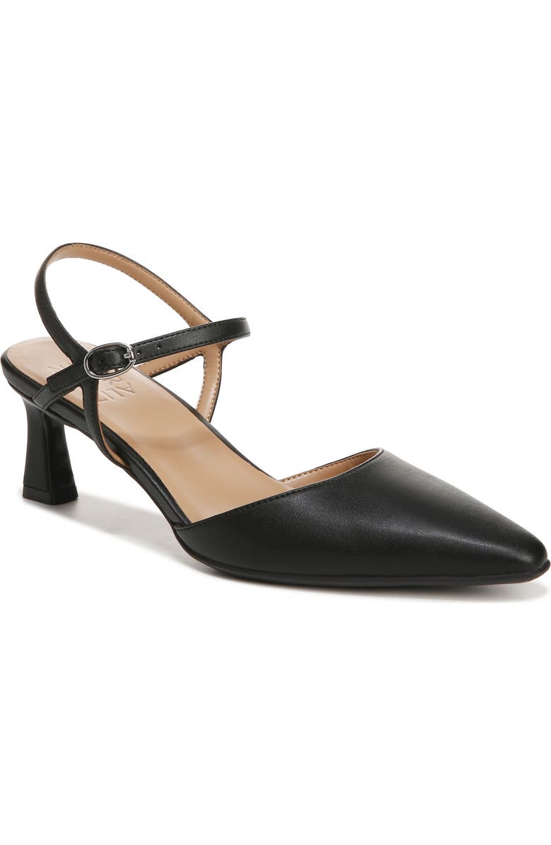 Naturalizer Tara Ankle Strap Pump, Main, color, Black