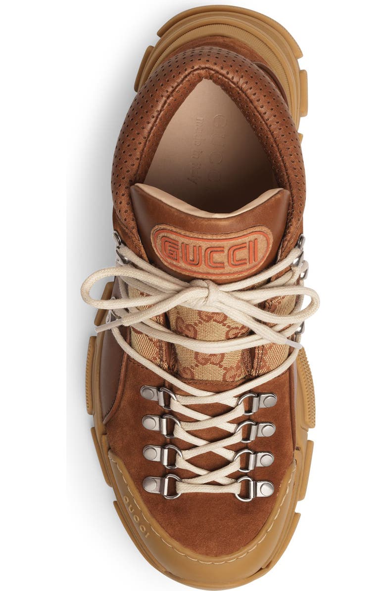 Gucci Leather & Original GG Trekking Boot, Alternate, color,