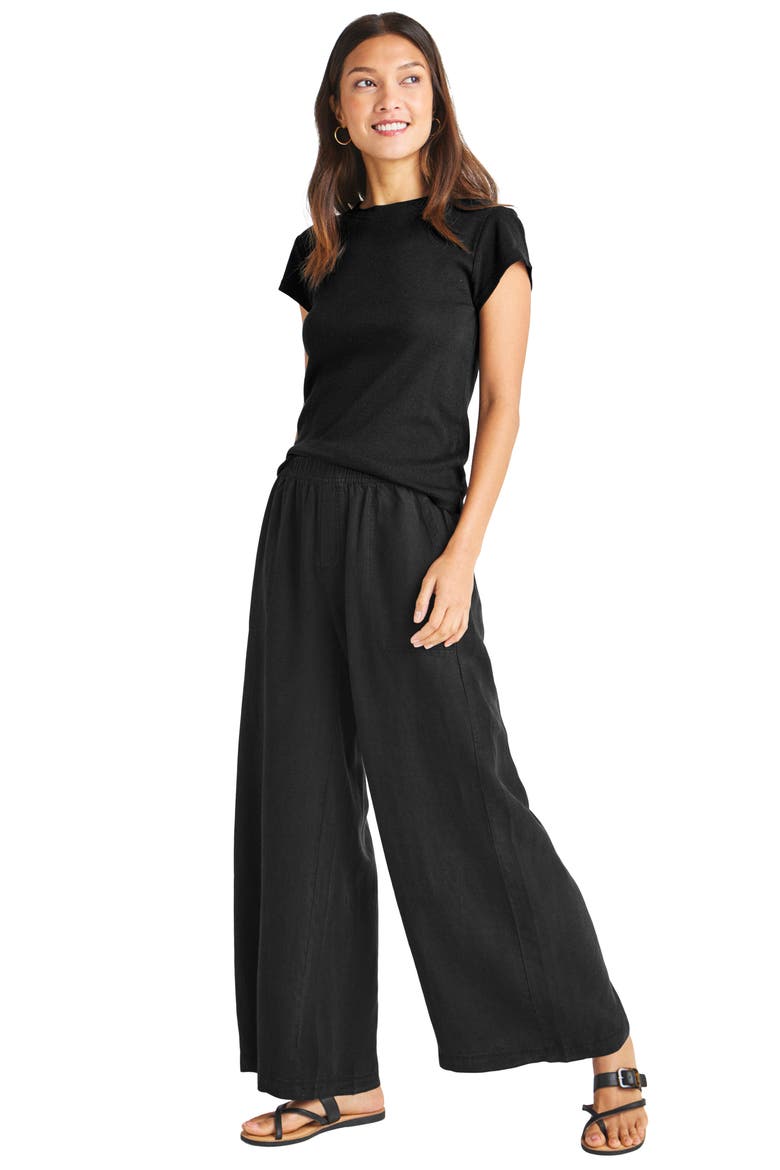 Angie Palazzo Pants, Alternate, color, BLACK