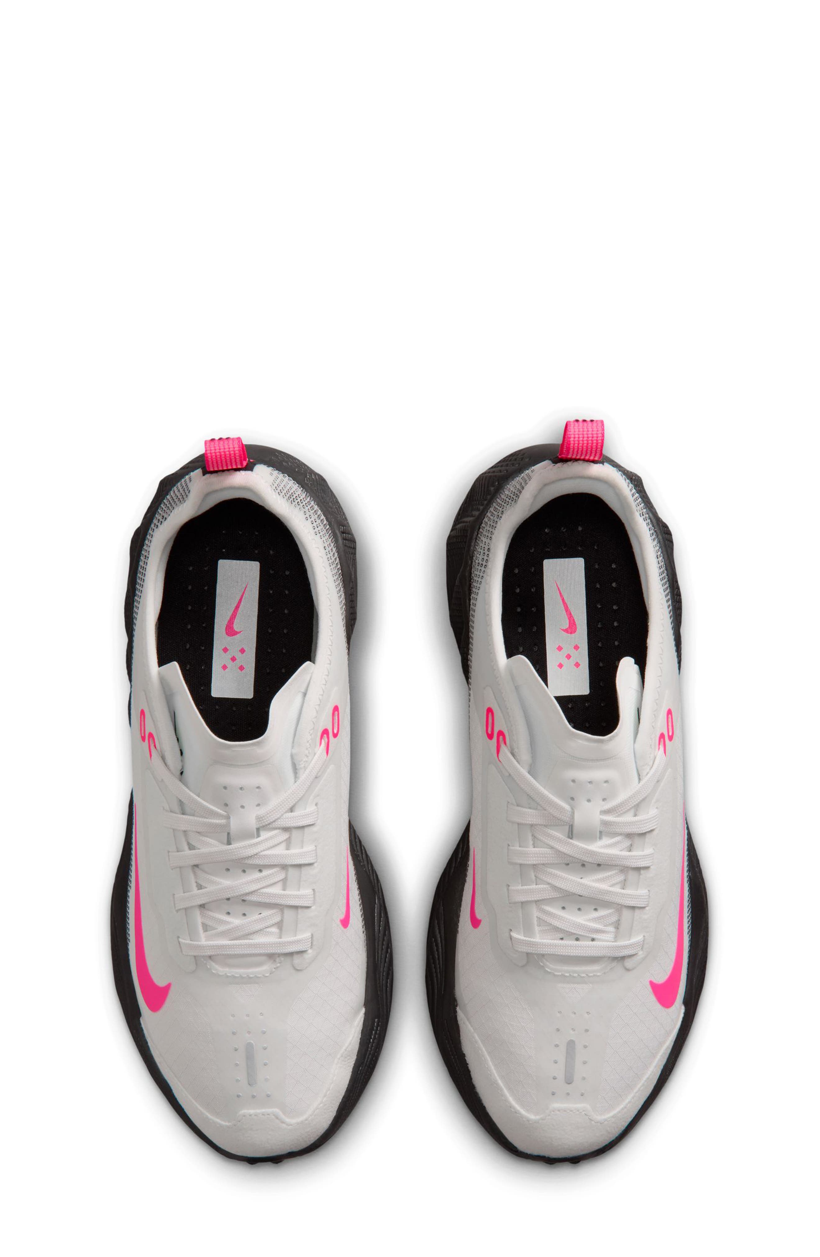 Kids' Ava X Sneaker, Alternate, color, SUMMIT WHITE/BLACK/HYPER PINK