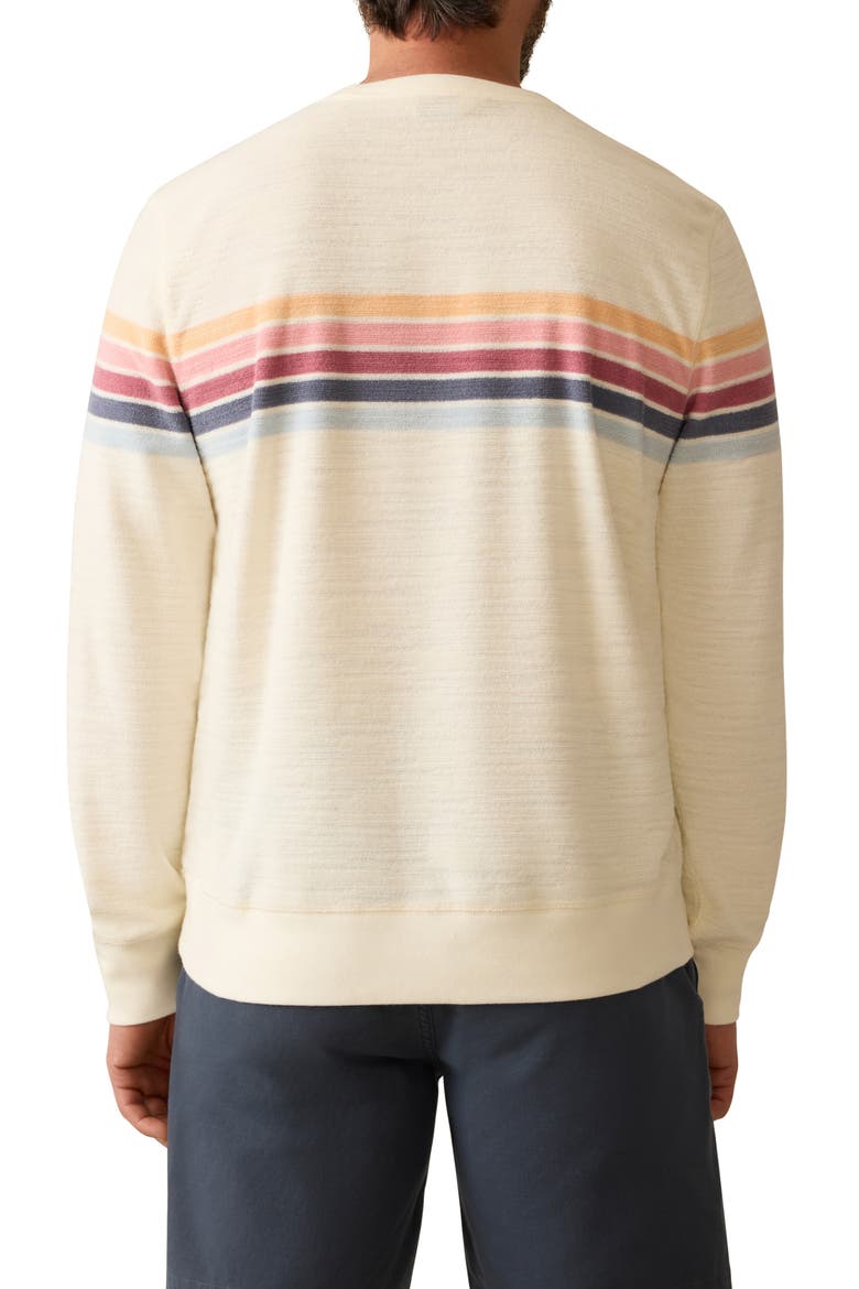 Cabana French Terry Crewneck Sweatshirt, Alternate, color, SEACOAST SKYLINE STRIPE
