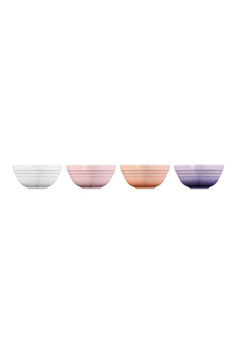 Set of 4 Stoneware Mini Heart Bowls, Alternate, color, MULTICOLOR