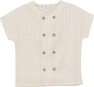 Mr. Mr. Textured Double Breasted Button Down Shirt
