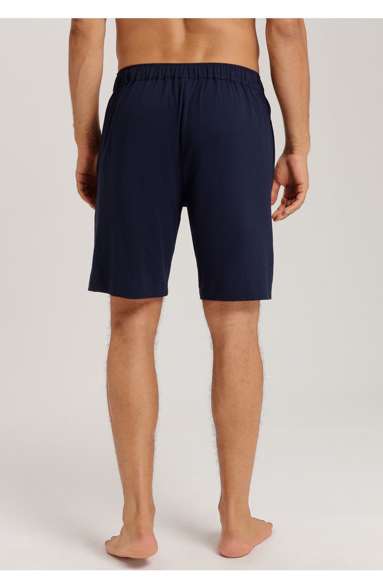 Hanro Night And Day Cotton Drawstring Shorts, Alternate, color, Deep Navy