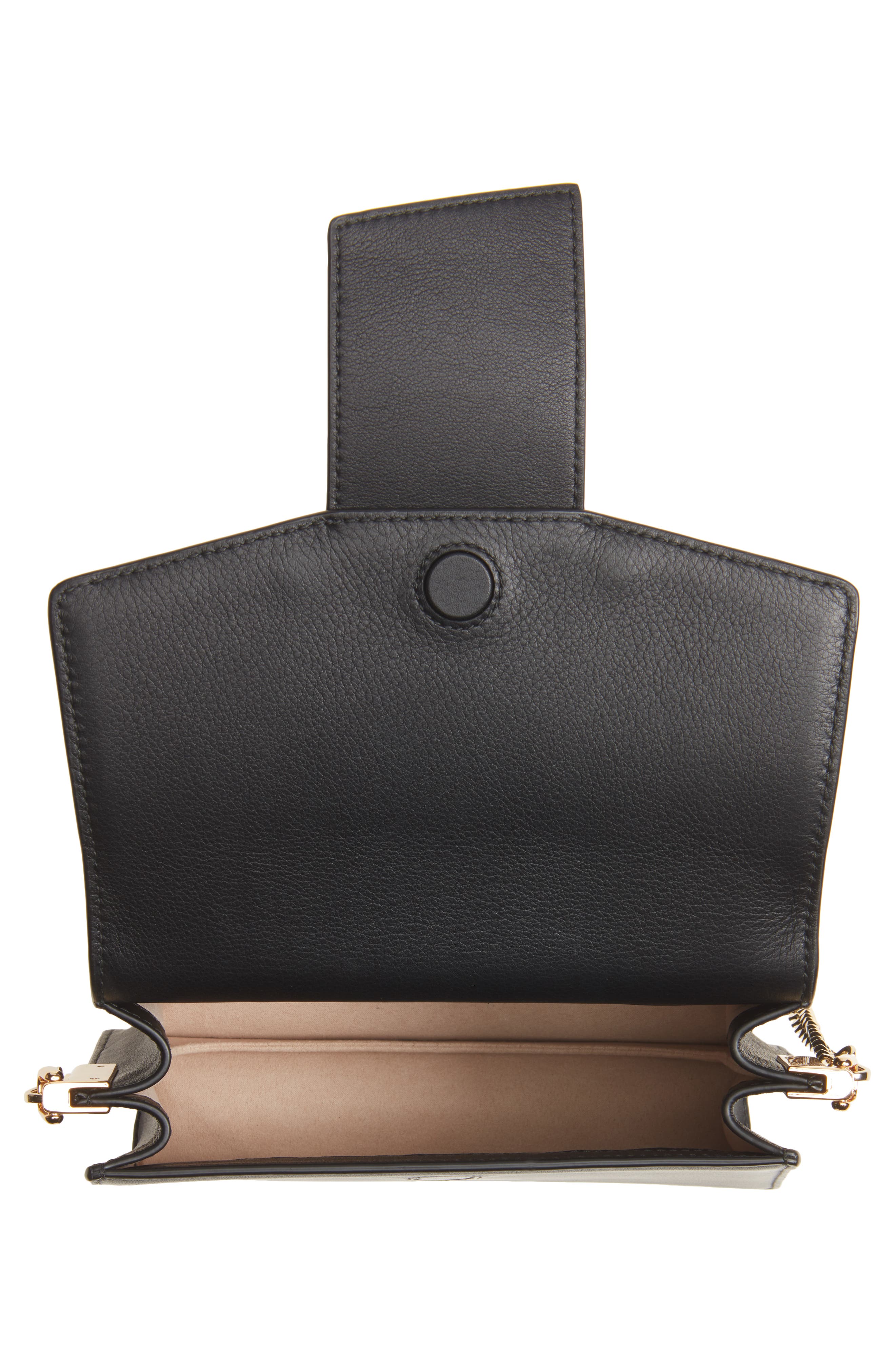 Strathberry Box Crescent Leather Shoulder Bag, Alternate, color, 