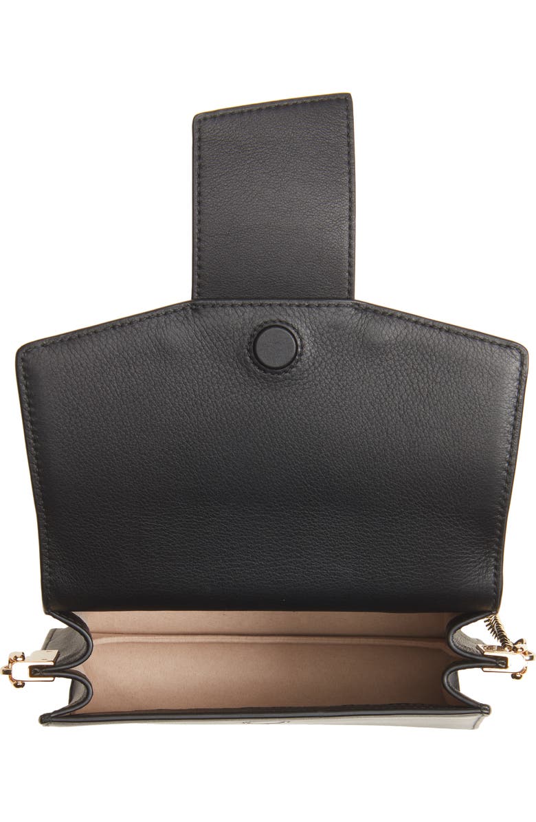 Strathberry Box Crescent Leather Shoulder Bag, Alternate, color,