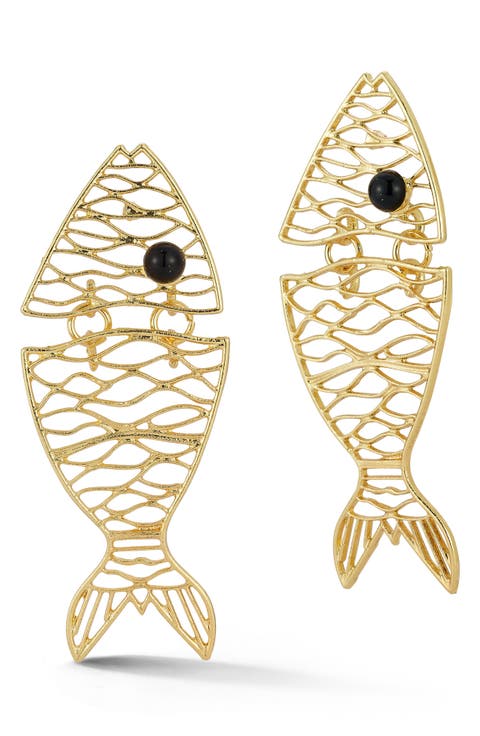 Fish Drop Earrings