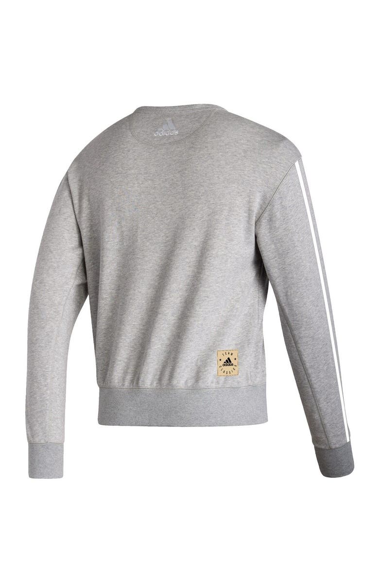 adidas Men's adidas Heathered Gray Los Angeles Kings Team Classics Vintage Pullover Sweatshirt, Alternate, color, 