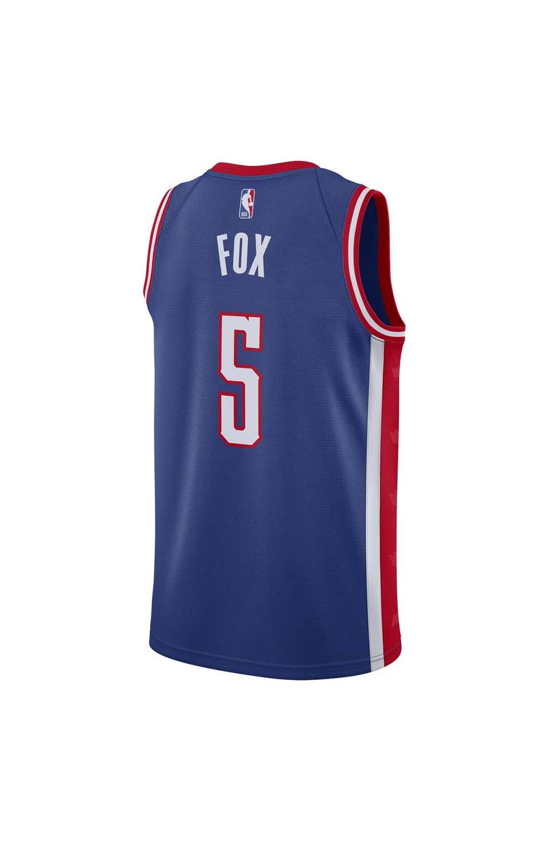 Nike Unisex Nike De'Aaron Fox Blue Sacramento Kings 2024/25 Swingman Player Jersey - City Edition, Alternate, color, Blue