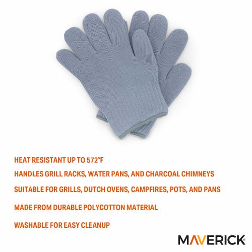 Maverick Heat Resistant Grill Gloves In Blue