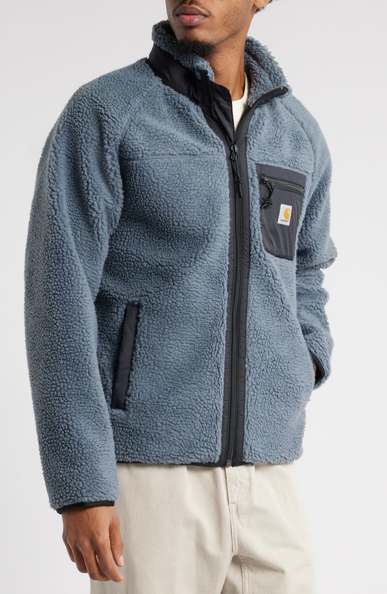 Carhartt Work In Progress Prentis Camo Fleece Jacket, Alternate, color, Dove Grey / Black