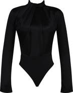 HOUSE OF CB Neneh Long Sleeve Satin Bodysuit