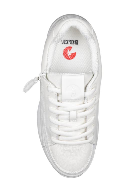 Billy Footwear Comfort Plush Zip Around Sneaker In White