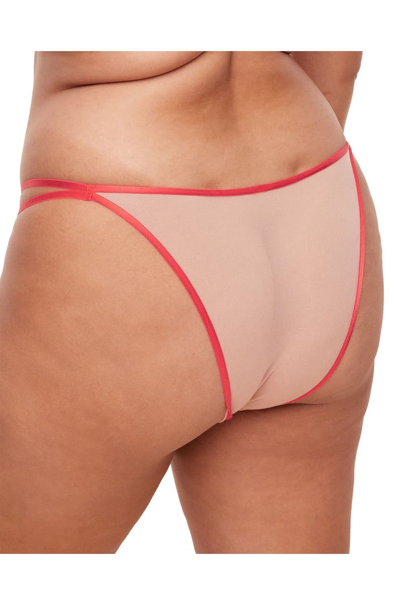 Adore Me Emilie Brazilian Panties, Alternate, color, Floral Beige
