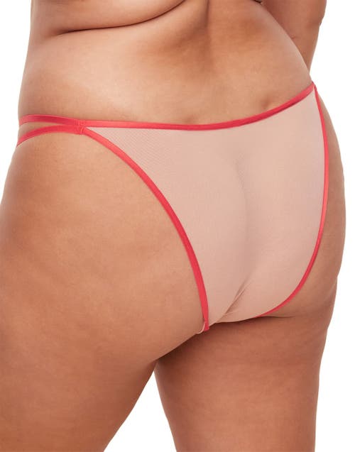 Adore Me Emilie Women's Plus-size Brazilian Panty In Floral Beige