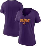 FANATICS Women's Fanatics Branded Purple Phoenix Suns Hometown Collection On Fire V-Neck T-Shirt