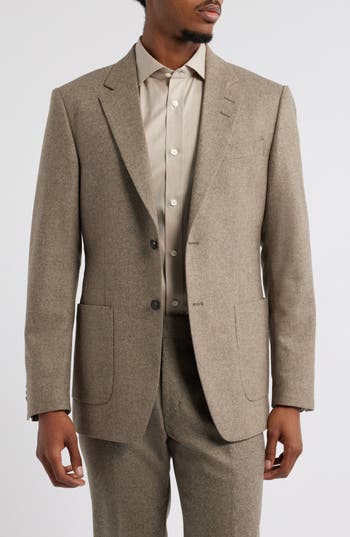 Tiger Of Sweden Justin Slim Fit Recycled Wool Blend Sport Coat In Burlywood