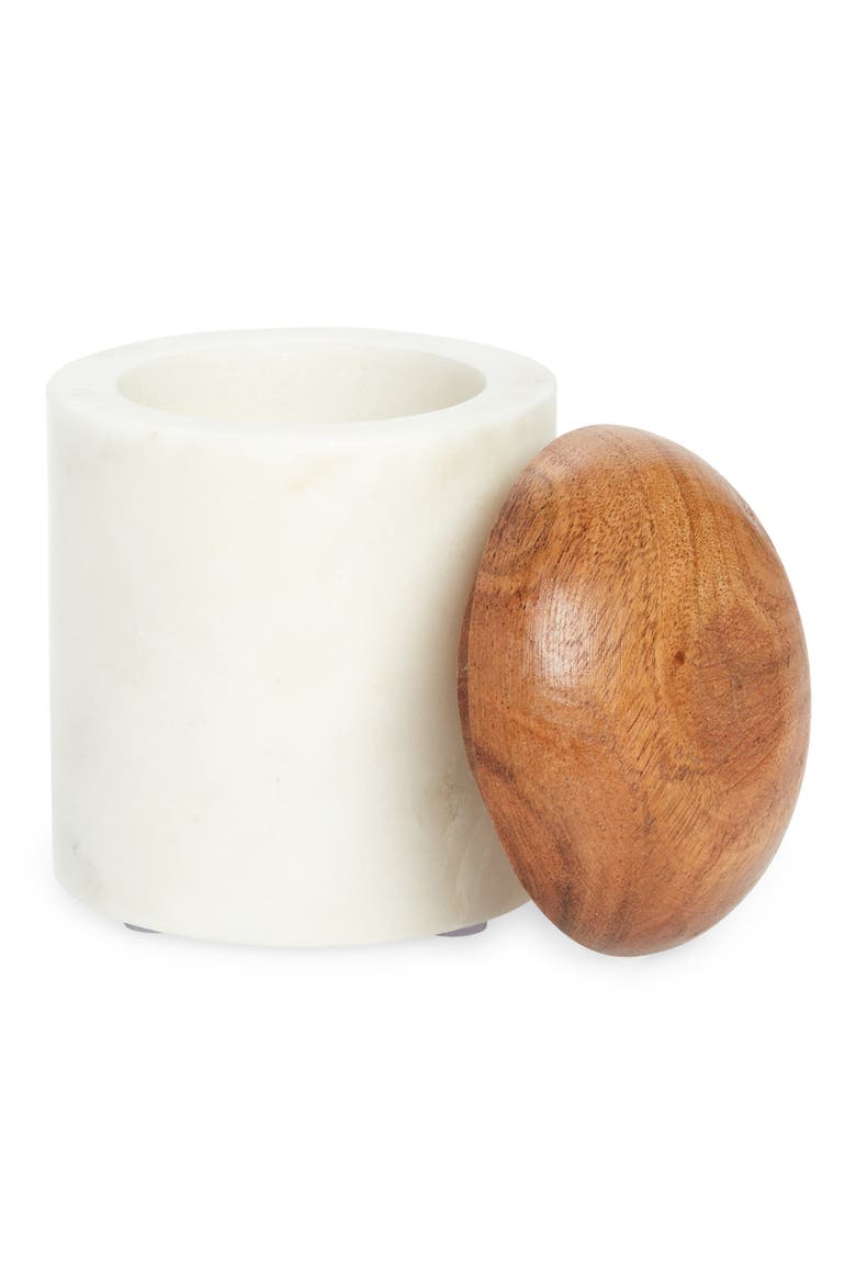 Marble Salt Cellar, Main, color, WHITE CLOUD MARBLE