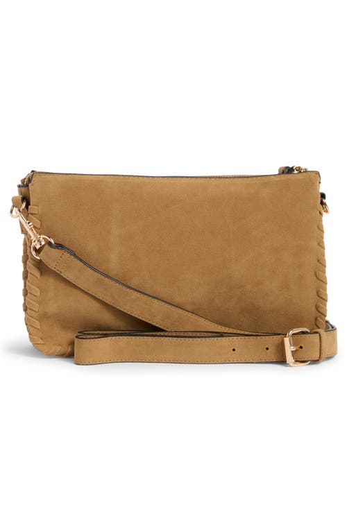 Collection Xiix Whipstitched Triple Compartment Crossbody Bag In Brown