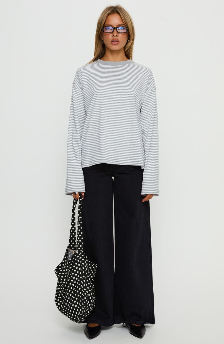 Princess Polly Settle Down Stripe Knit Top, Alternate, color, 