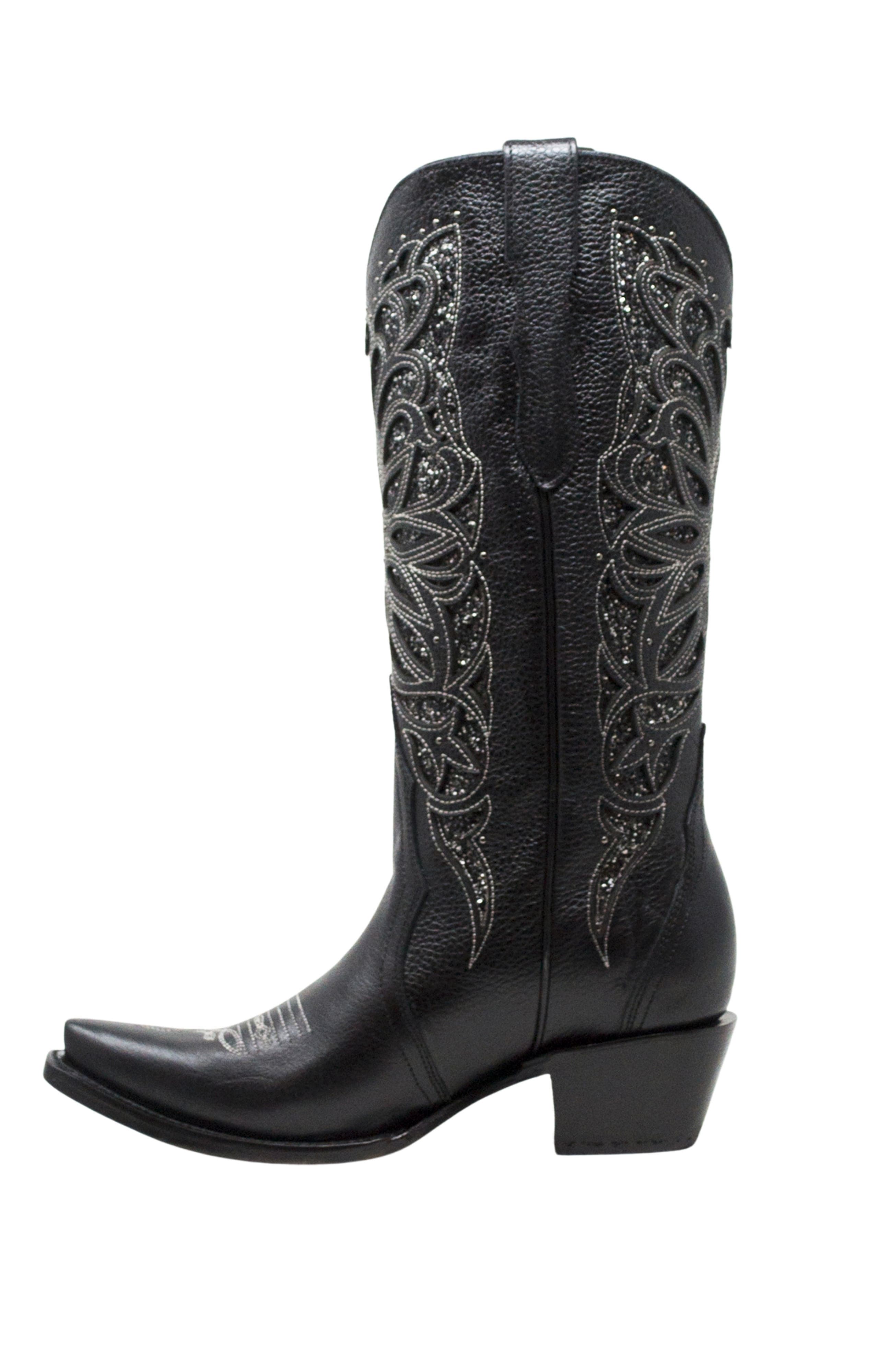 NORTALIE The Noche Western Cowboy Boot, Alternate, color, Noche