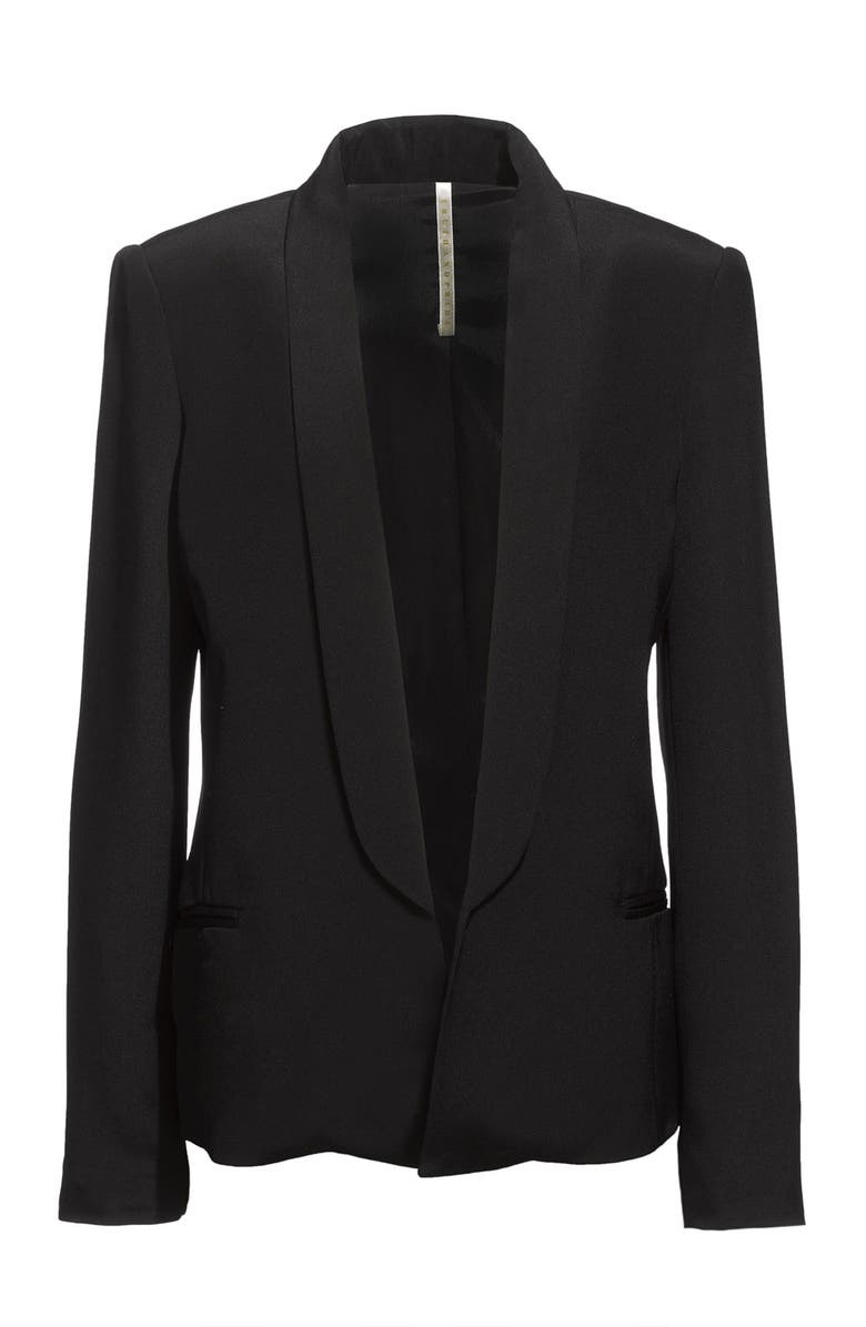 Truth & Pride Truth and Pride 'Taylor' Shawl Collar Silk Blazer, Main, color, 