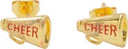 Color Shout Gameday Cheer Megaphone Stud Earrings