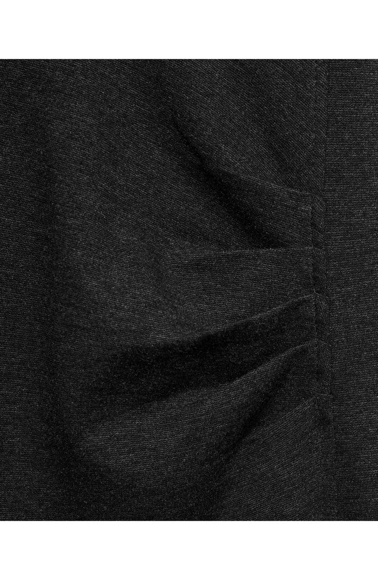 MANGO Ruched Sleeveless Midi Dress, Alternate, color, Grey