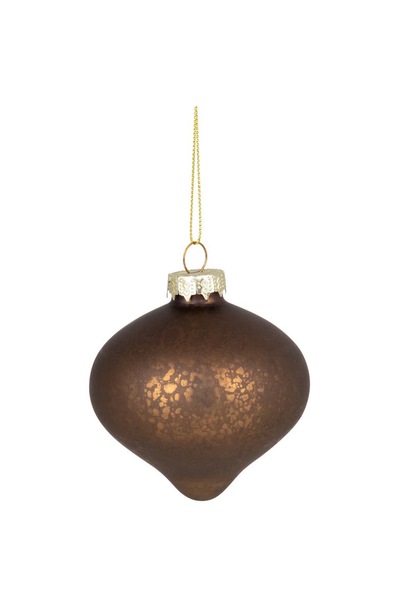 Northlight Mercury Onion and Ball Glass Christmas Ornament Set - 3" - Gold - 12ct, Alternate, color, Gold