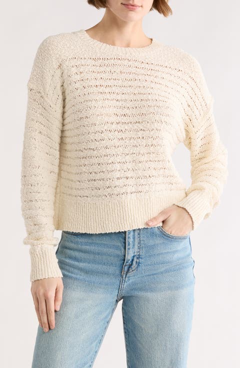 Open Stitch Cotton Sweater