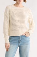 Melrose and Market Open Stitch Cotton Sweater