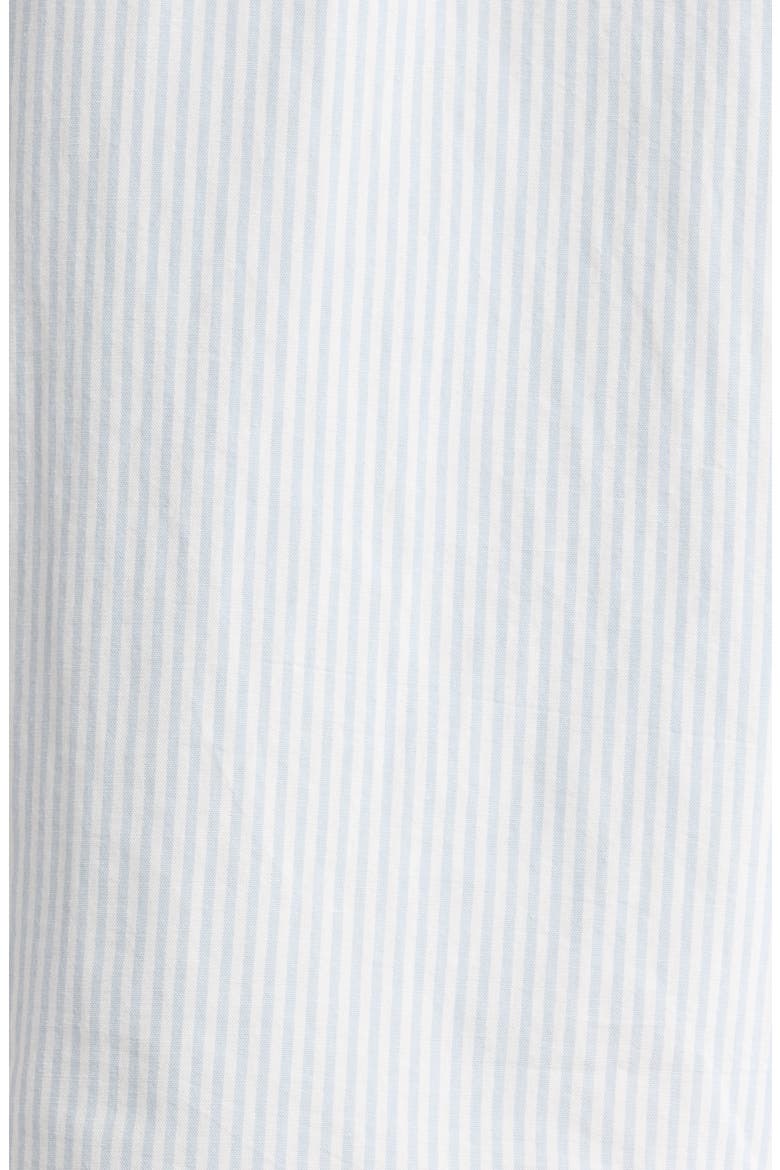 Lawson Stripe Cotton & Linen Blend Button-Up Shirt, Alternate, color, DAWN MIST-MARSHMALLOW