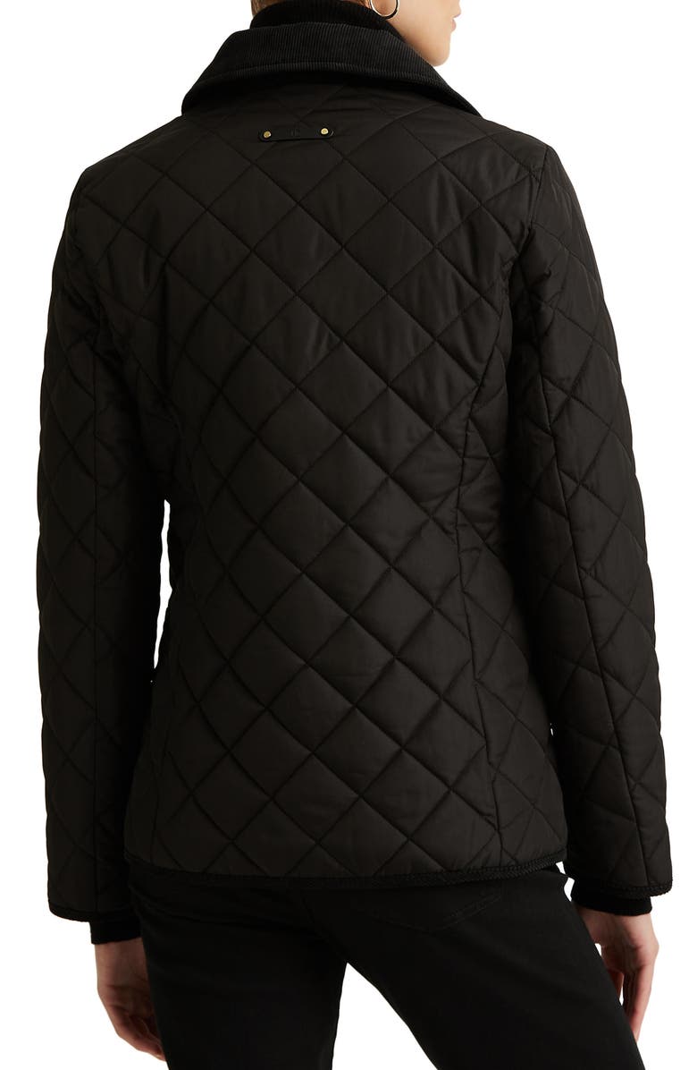 Lauren Ralph Lauren Quilted Corduroy Collar Jacket, Alternate, color, 