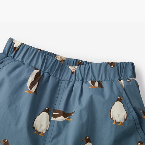 Milkbarn Cargo Windbreaker Pants In Blue