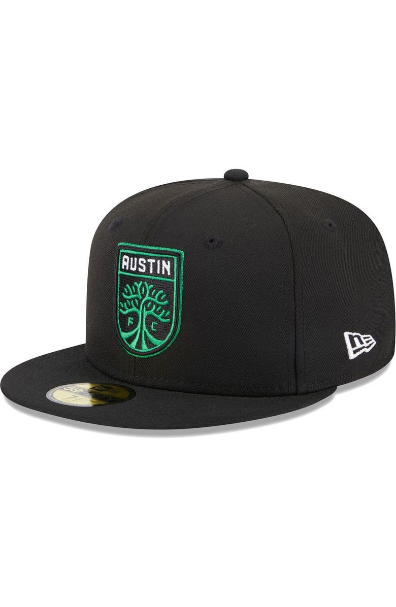 New Era Men's New Era Black Austin FC Patch 59FIFTY Fitted Hat, Alternate, color, Black