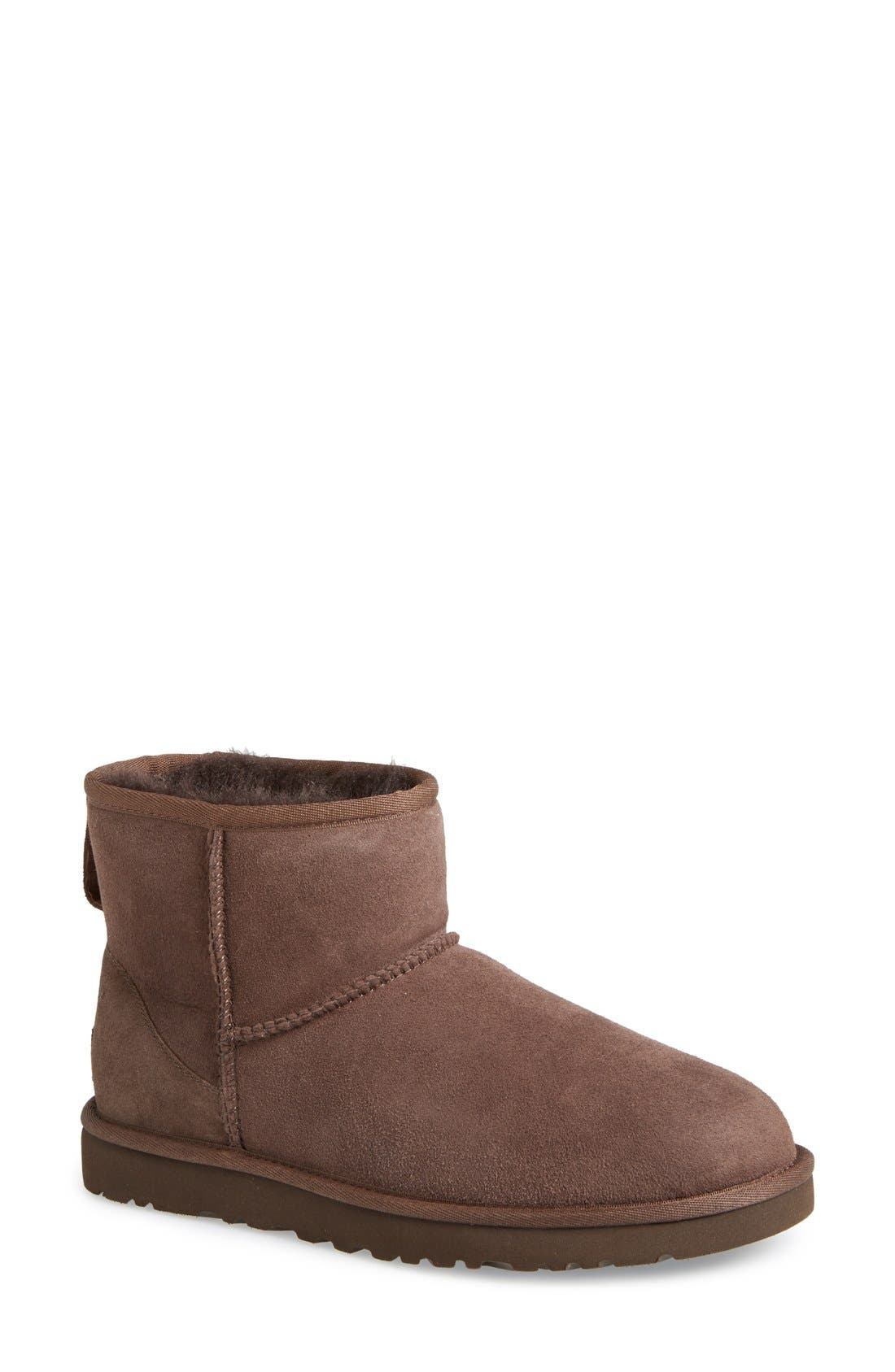 Classic Mini Boot, Main, color, CHOCOLATE