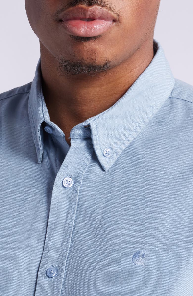 Carhartt Work In Progress Bolton Regular Fit Solid Cotton Oxford Button-Down Shirt, Alternate, color, 