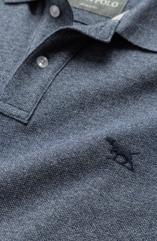 Rodd & Gunn Gunn Piqué Sports Fit Cotton Polo In Denim