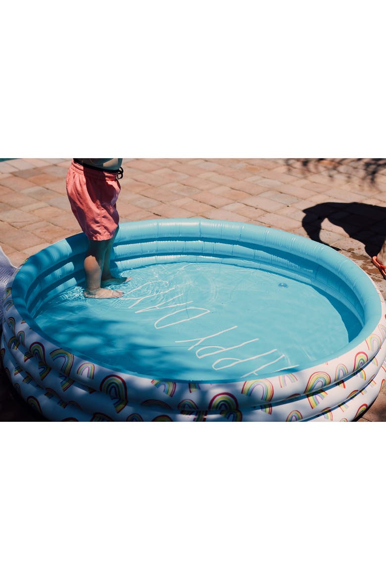 Happy Days Aqua Rainbow 46" Mini Pool, Coconut Float, Ages 5+, Alternate, color, Multicolored