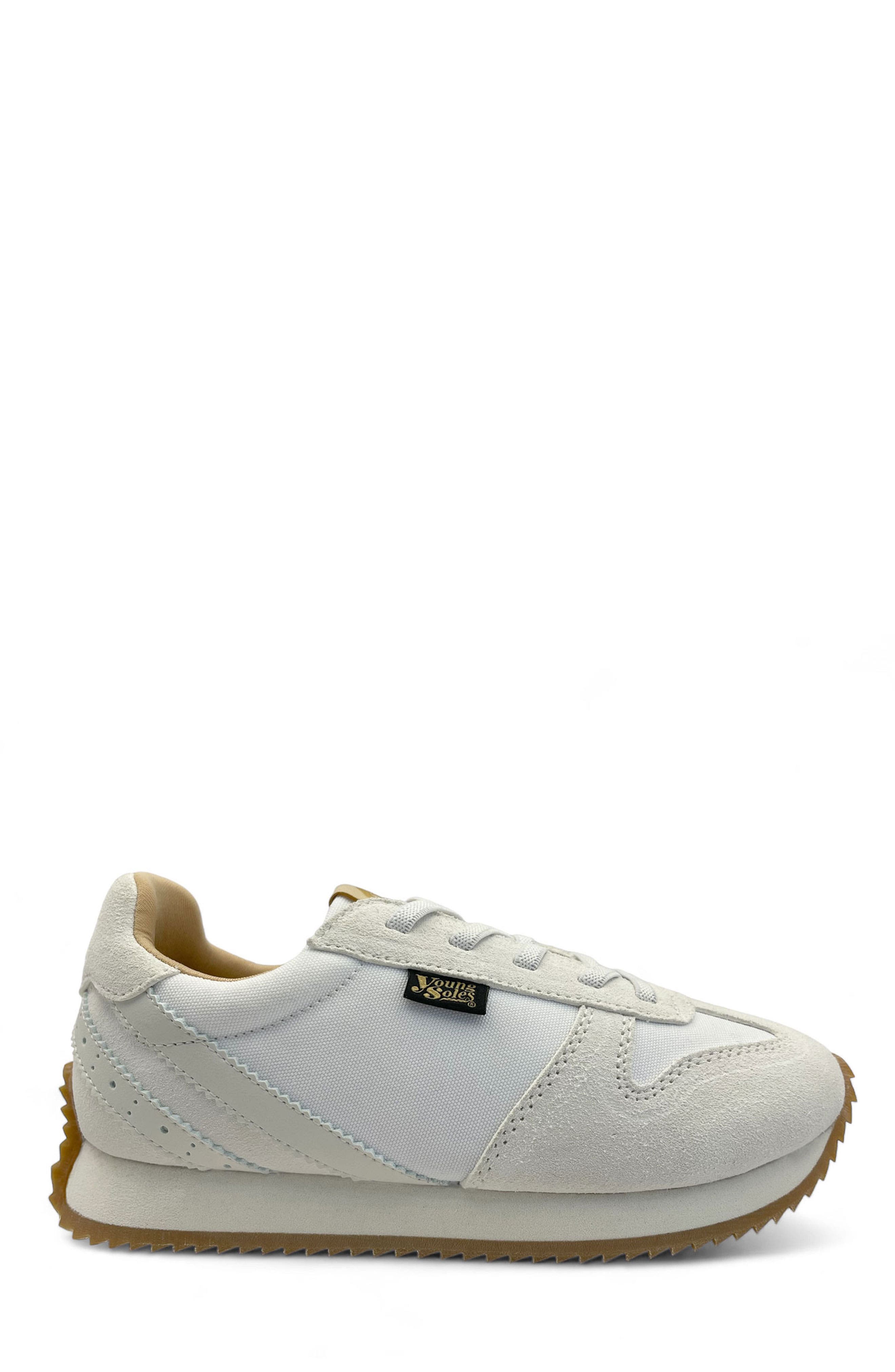 Keegan Kids Sneakers, Alternate, color, White