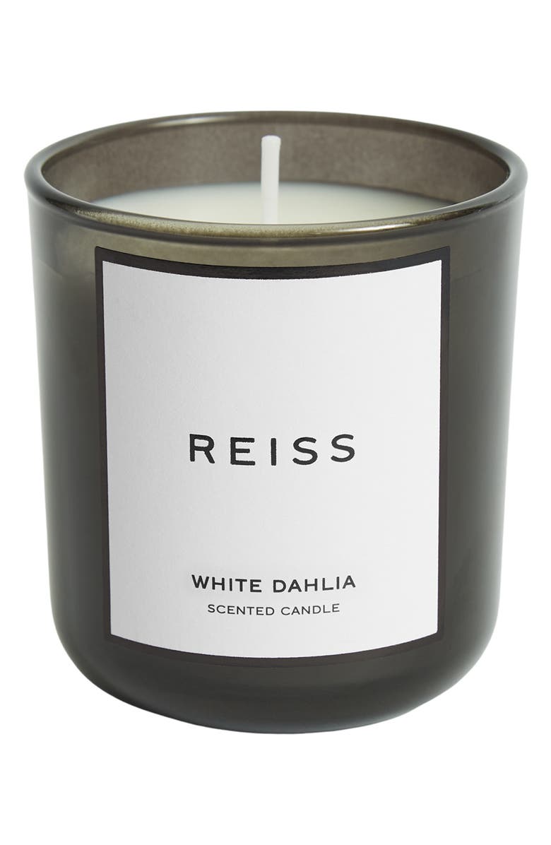 Reiss White Dahlia Scented Candle, Main, color, Black