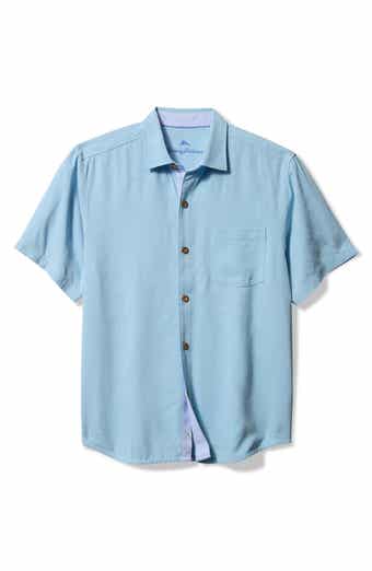 Tommy Bahama Birdie of Paradise Embroidered Short Sleeve Silk Button-Up Shirt