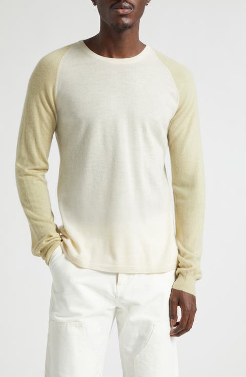 Colorblock Raglan Sleeve Cashmere Sweater