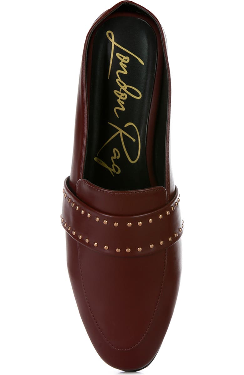 LONDON RAG Walkout Studded Mule, Alternate, color, Burgundy