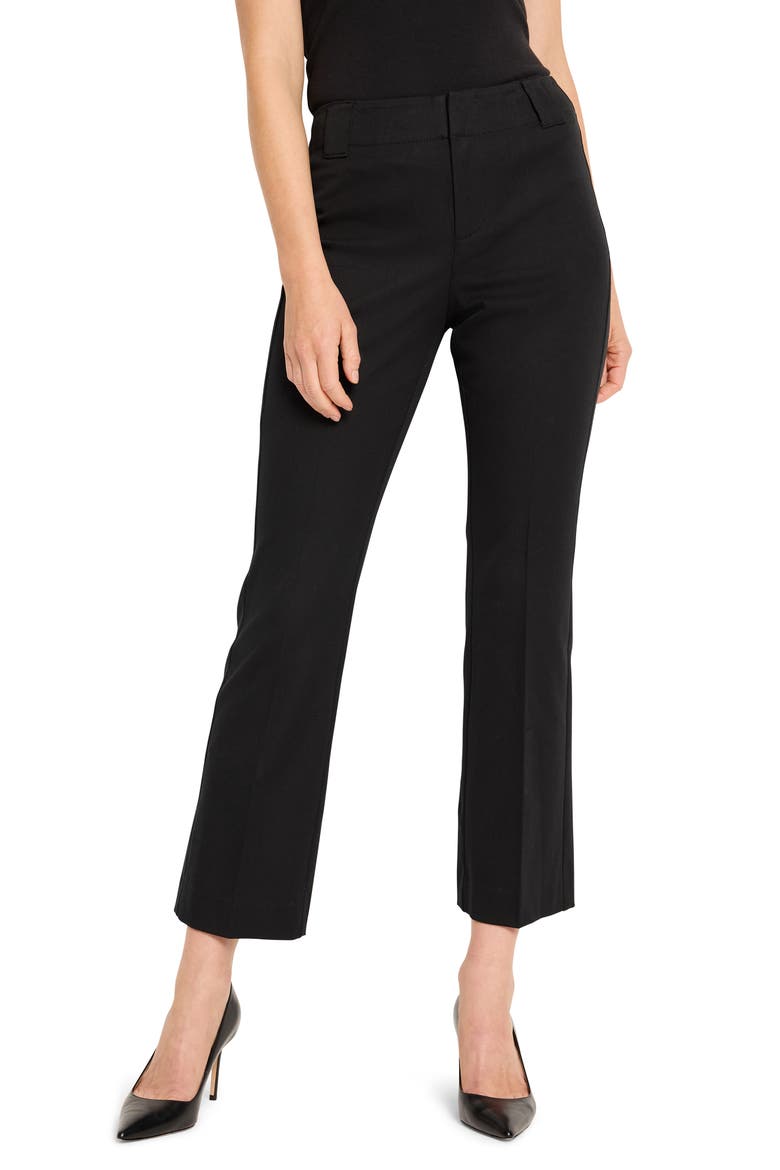 Plaza Ankle Demi Bootcut Pants, Main, color, BLACK ONYX