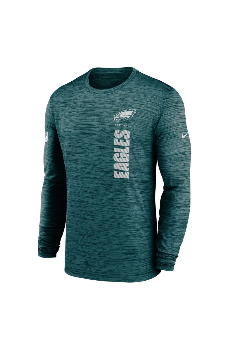Nike Men's Nike Midnight Green Philadelphia Eagles 2024 Sideline Velocity Performance Long Sleeve T-Shirt, Alternate, color, Green