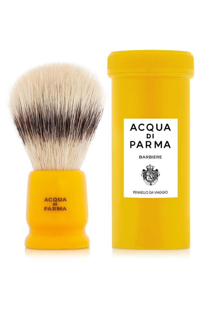 Acqua di Parma Barbiere Yellow Travel Shaving Brush, Alternate, color, 
