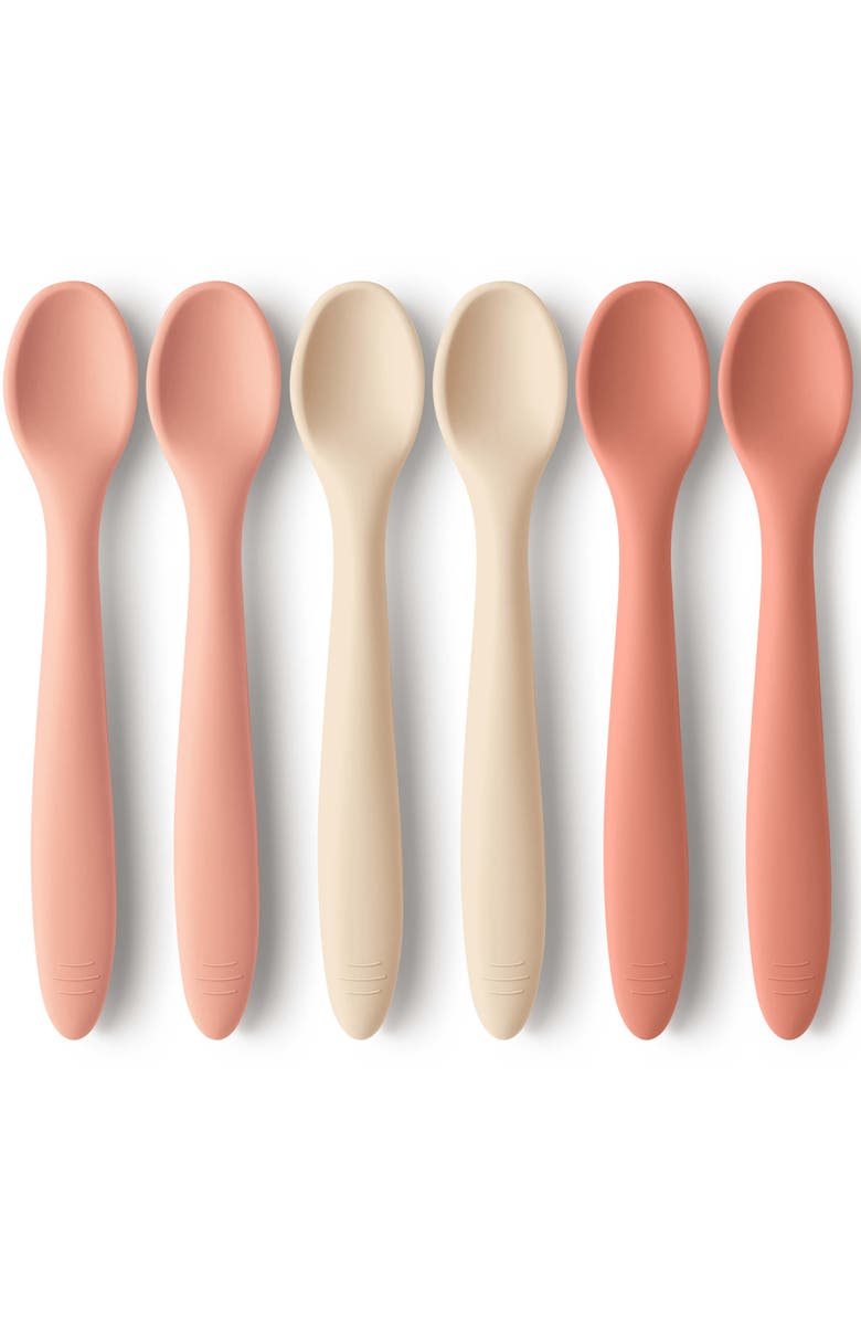 KeaBabies 6-Pack Prep Baby Spoons, Main, color, Roseate
